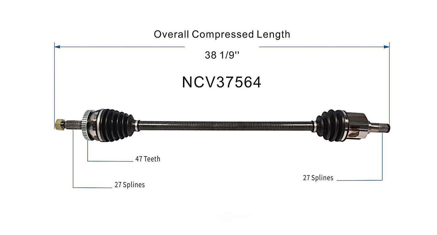 Right New CV Complete Assy   GSP North America   NCV37564