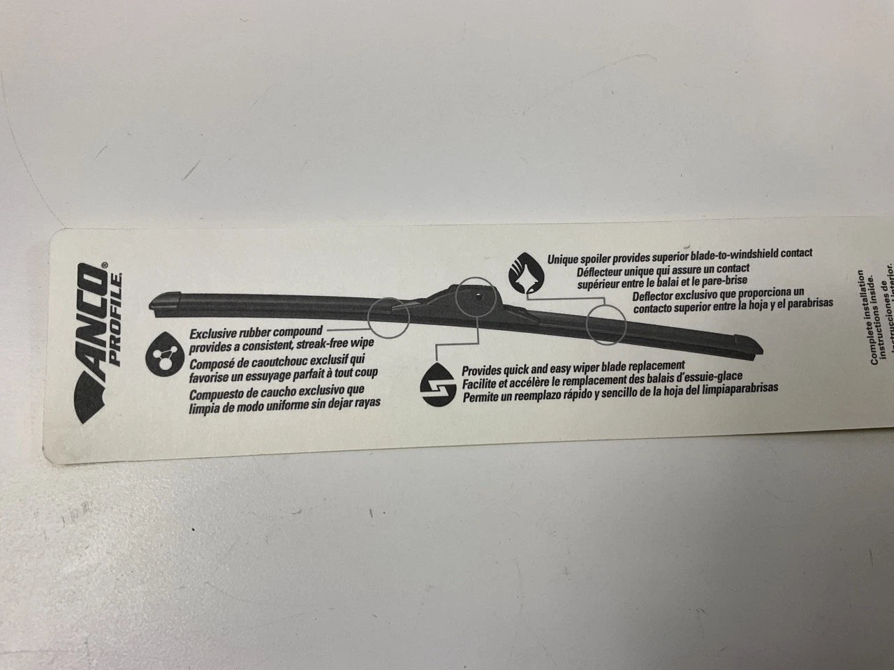 Flat Wiper Blade  Anco  A15M