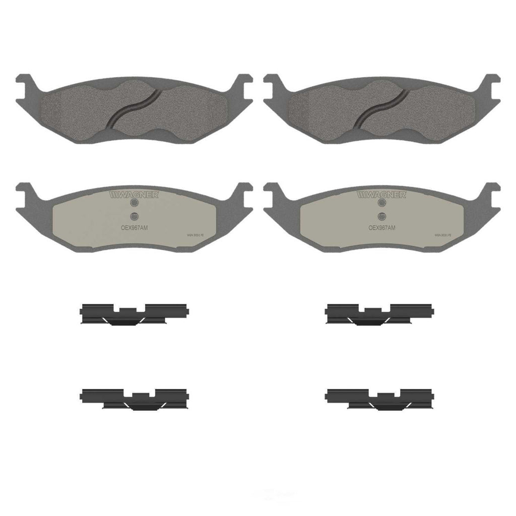 Rr Premium Ceramic Brake Pads  Wagner  OEX967AM