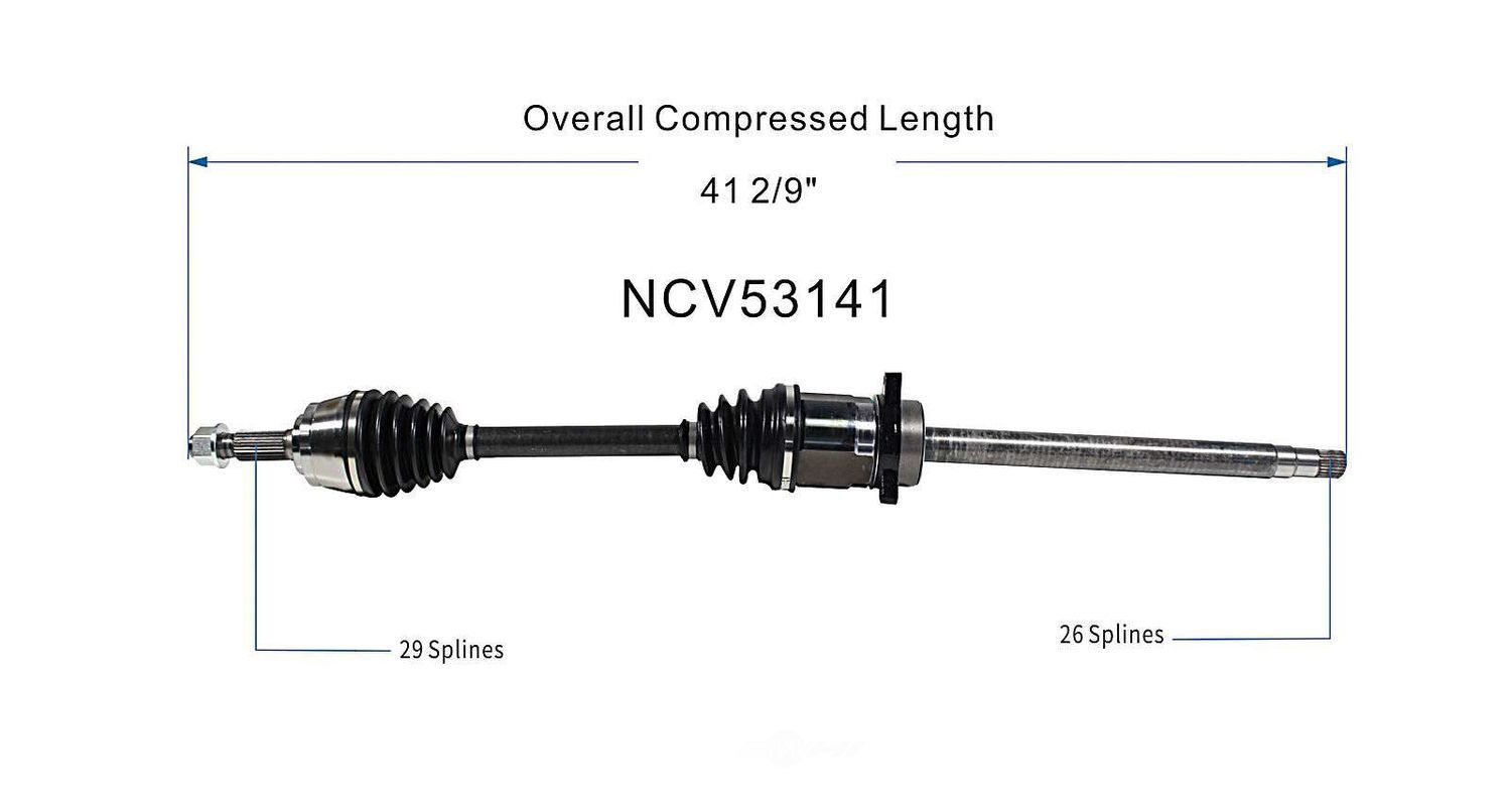 Right New CV Complete Assy   GSP North America   NCV53141