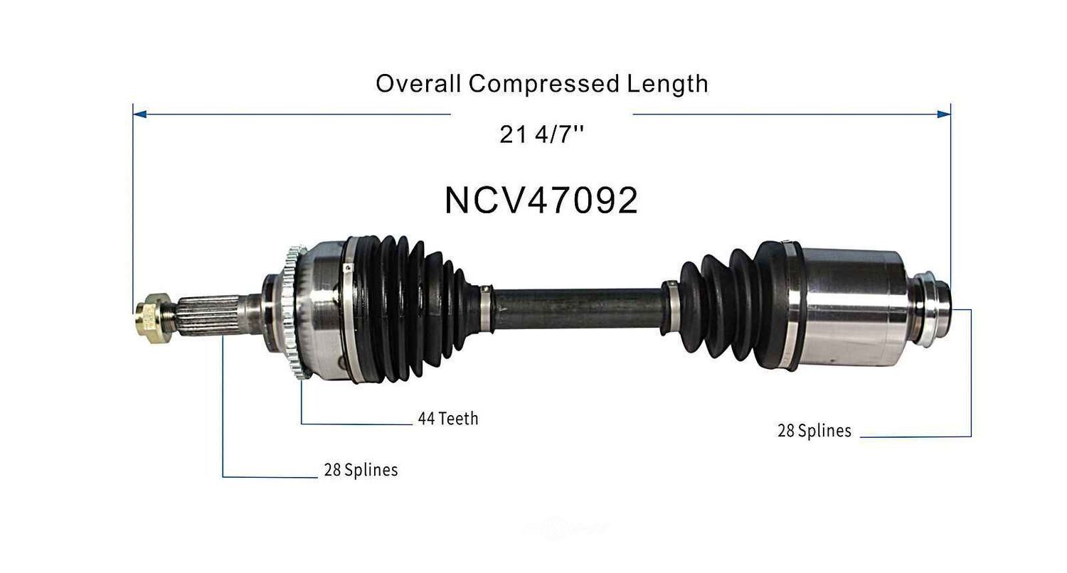 Right New CV Complete Assy   GSP North America   NCV47092
