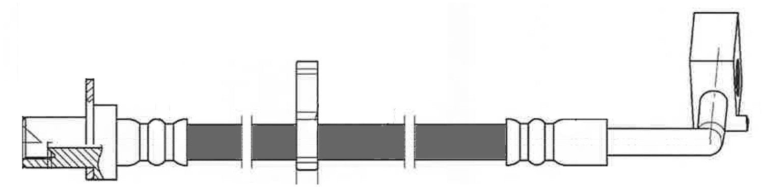 Frt Brake Hose  Centric Parts  150.67119
