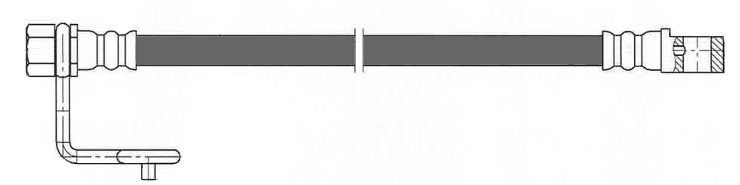 Rr Brake Hose  Centric Parts  150.67414