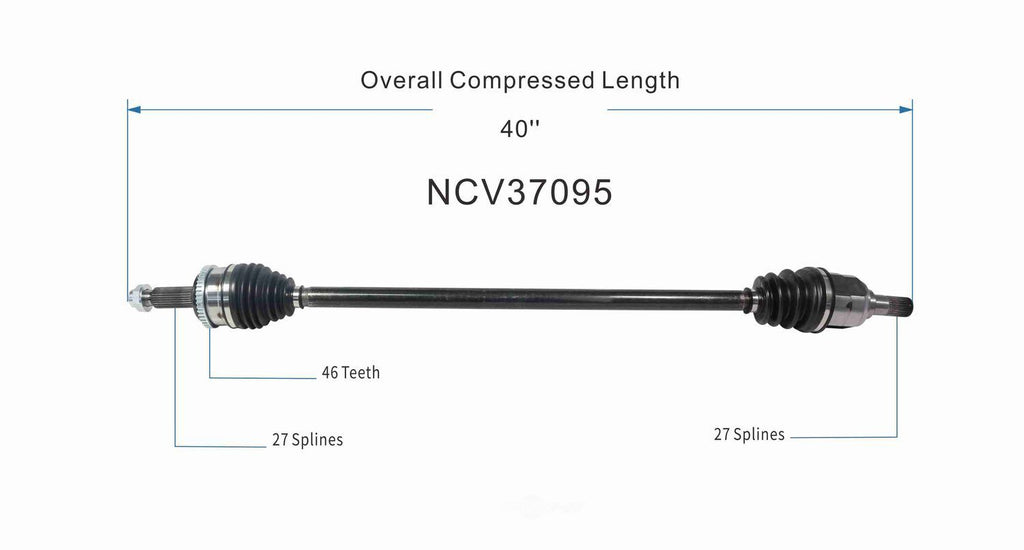 Right New CV Complete Assy   GSP North America   NCV37095