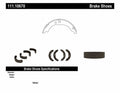 Rr Parking Brake Shoes  Centric Parts  111.10670