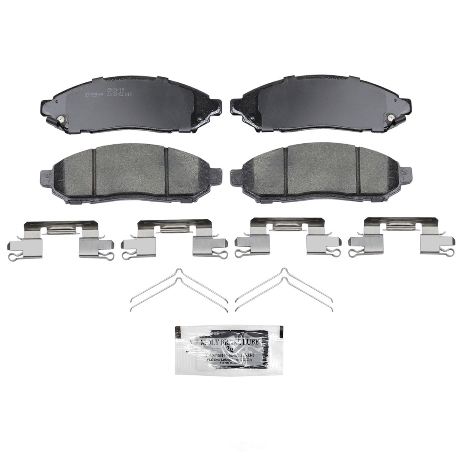Frt Ceramic Brake Pads  Wagner  ZD1900