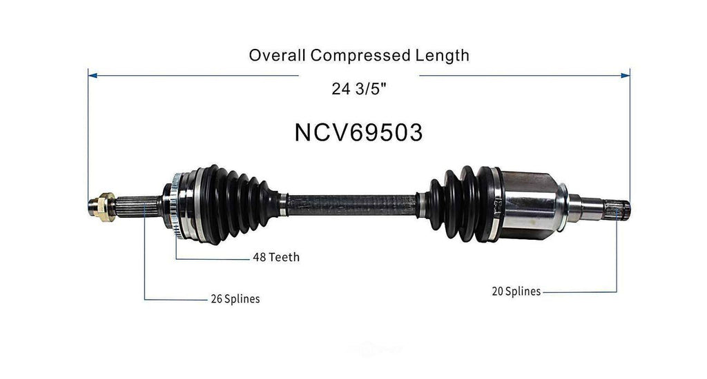 Left New CV Complete Assy   GSP North America   NCV69503