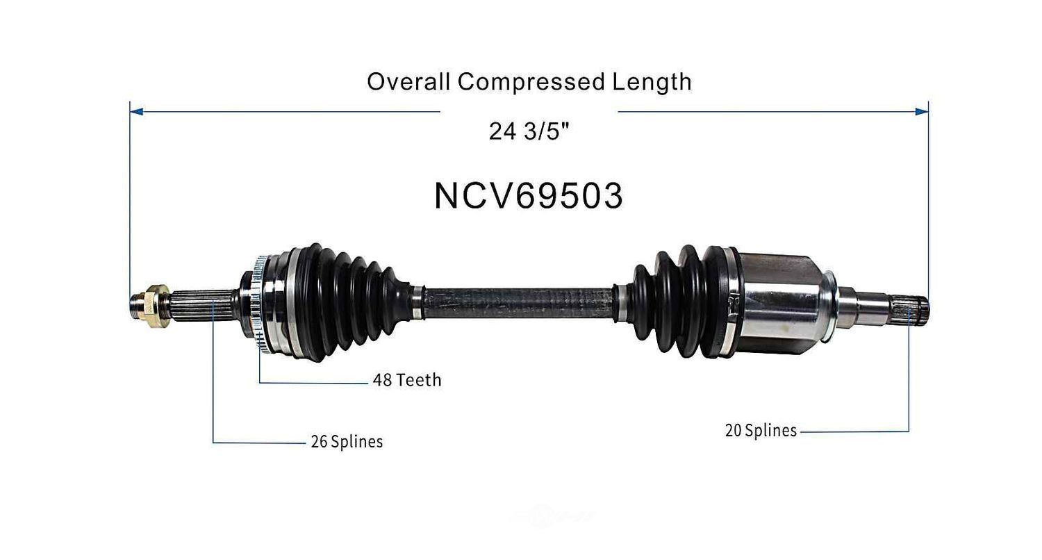 Left New CV Complete Assy   GSP North America   NCV69503
