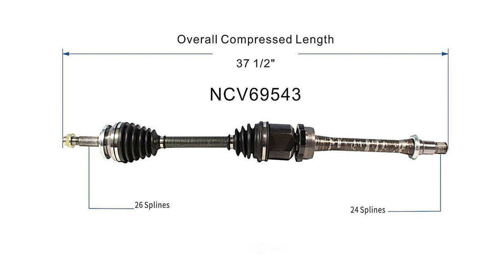 Right New CV Complete Assy   GSP North America   NCV69543