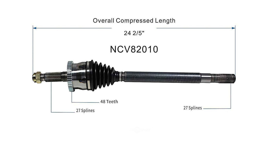 Left New CV Complete Assy   GSP North America   NCV82010