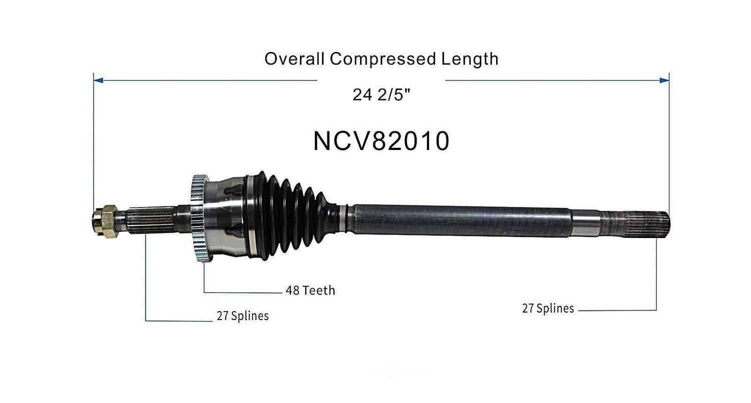 Left New CV Complete Assy   GSP North America   NCV82010
