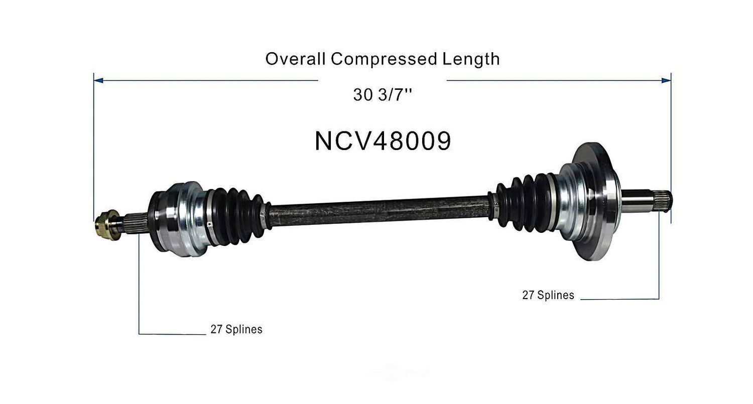 Axle Shaft Assy- CV Shaft   GSP North America   NCV48009