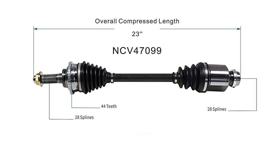 Right New CV Complete Assy   GSP North America   NCV47099