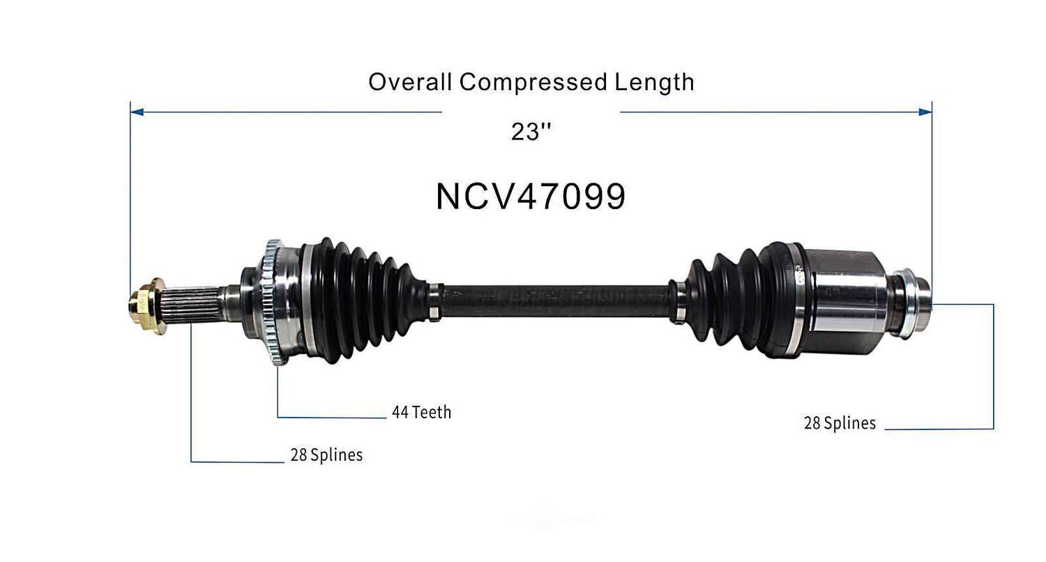 Right New CV Complete Assy   GSP North America   NCV47099