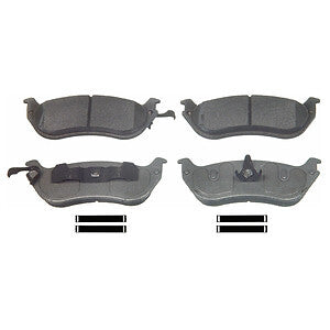 Rr Semi-Met Brake Pads  Wagner  ZX674A