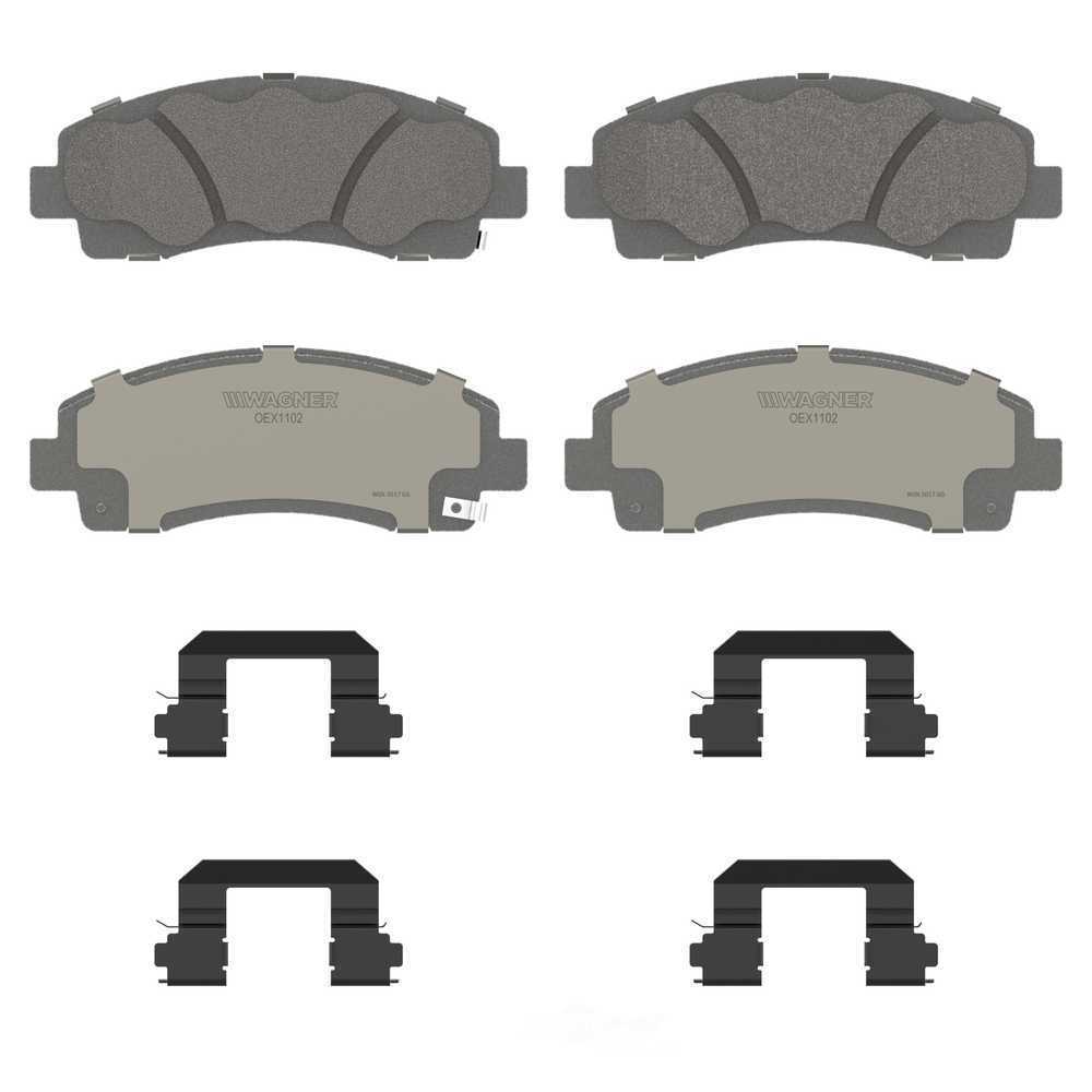 Frt Premium Ceramic Brake Pads  Wagner  OEX1102