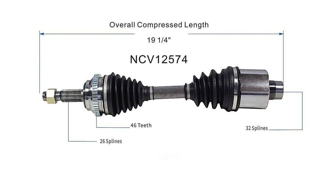 Right New CV Complete Assy   GSP North America   NCV12574