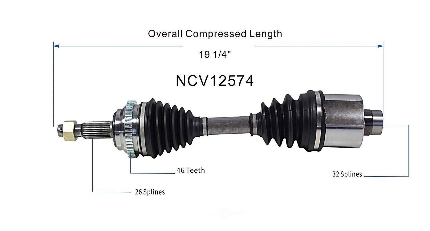 Right New CV Complete Assy   GSP North America   NCV12574