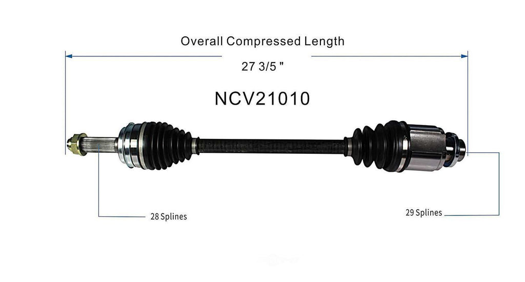Right New CV Complete Assy   GSP North America   NCV21010