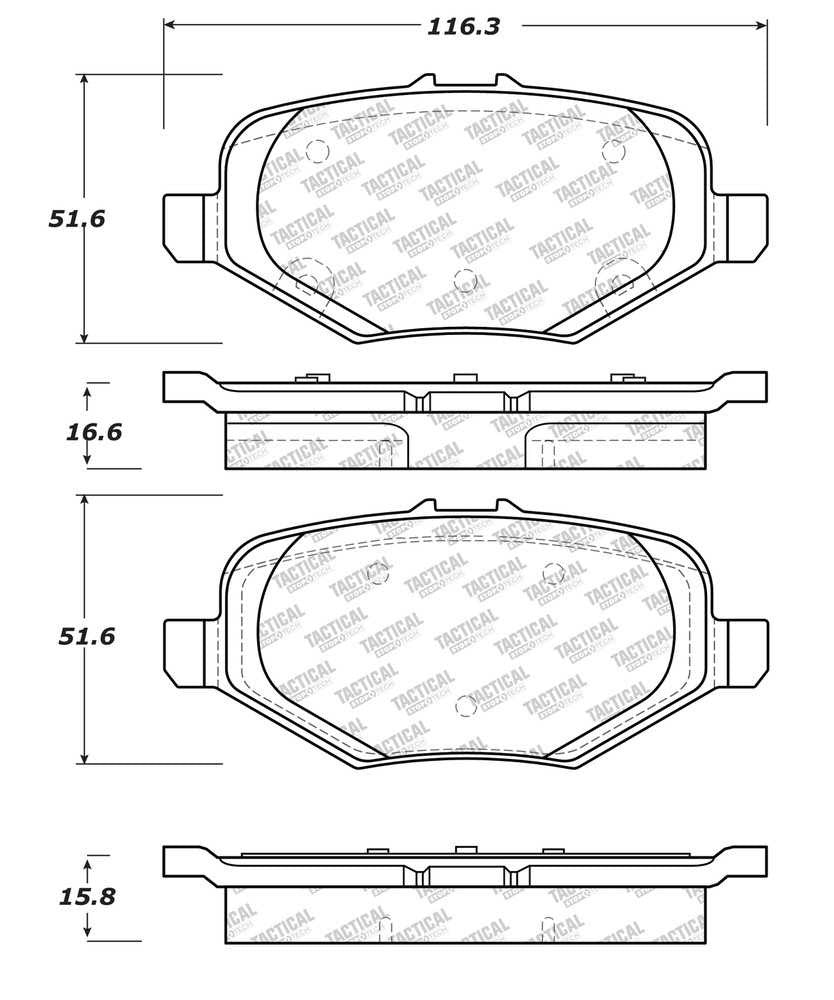 Rr Severe Duty Brake Pads  Centric Parts  307.16120