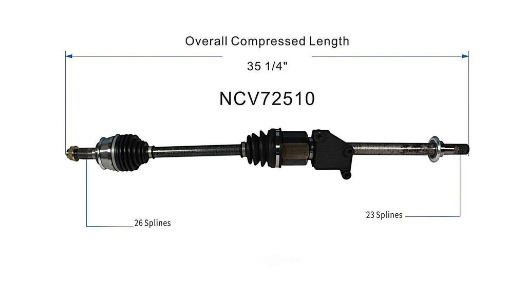 Right New CV Complete Assy   GSP North America   NCV72510