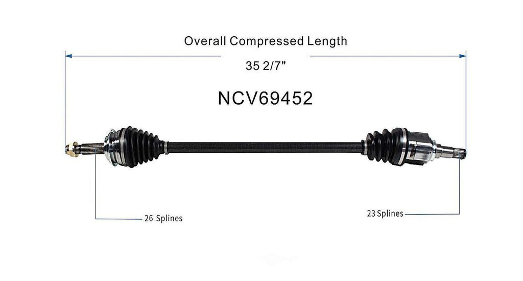 Right New CV Complete Assy   GSP North America   NCV69452
