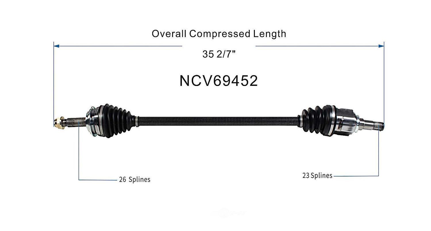 Right New CV Complete Assy   GSP North America   NCV69452