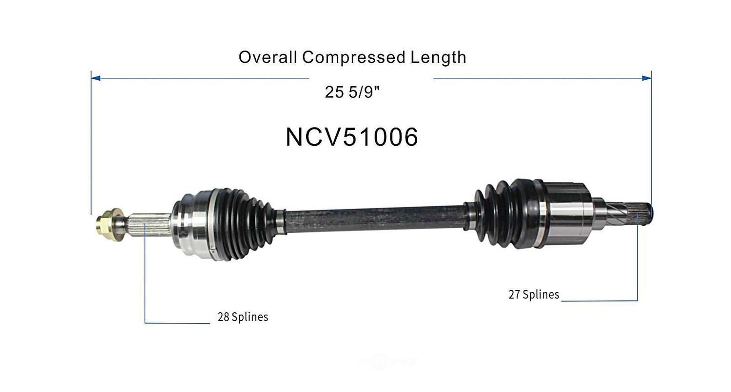 Left New CV Complete Assy   GSP North America   NCV51006