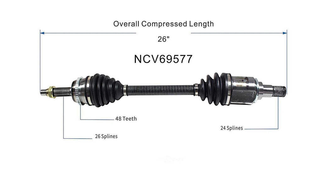 Left New CV Complete Assy   GSP North America   NCV69577