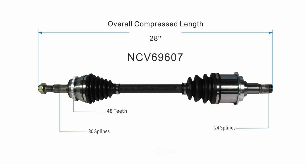 Left New CV Complete Assy   GSP North America   NCV69607