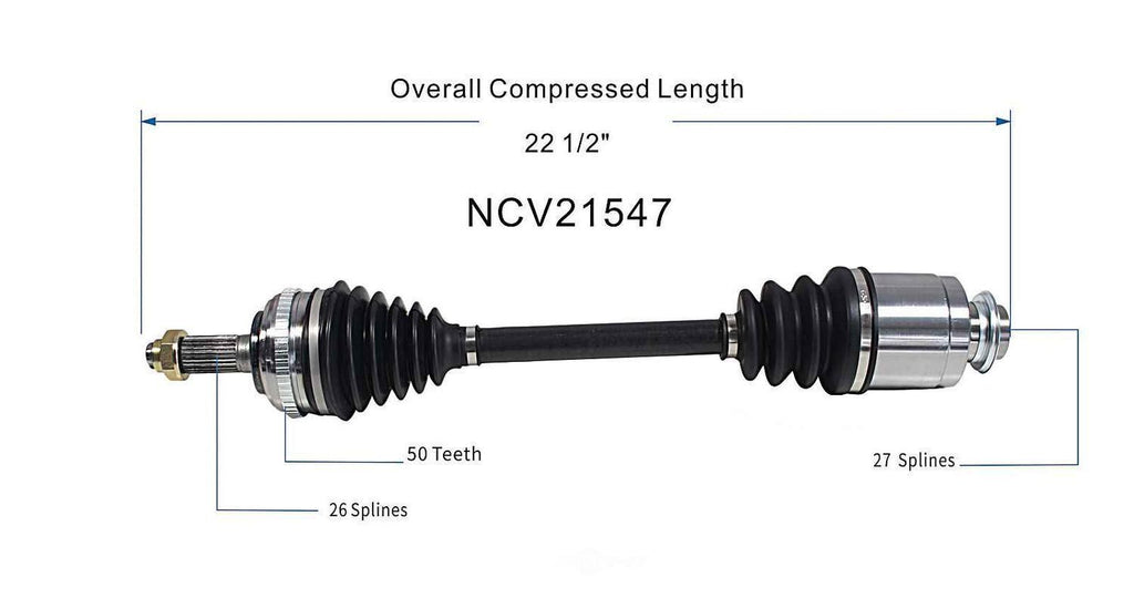 Right New CV Complete Assy   GSP North America   NCV21547