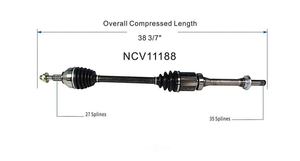 Right New CV Complete Assy   GSP North America   NCV11188