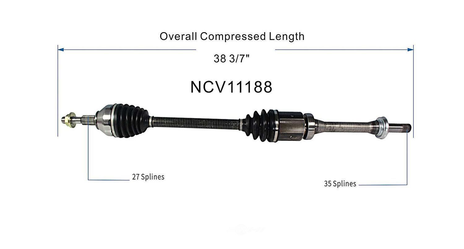 Right New CV Complete Assy   GSP North America   NCV11188