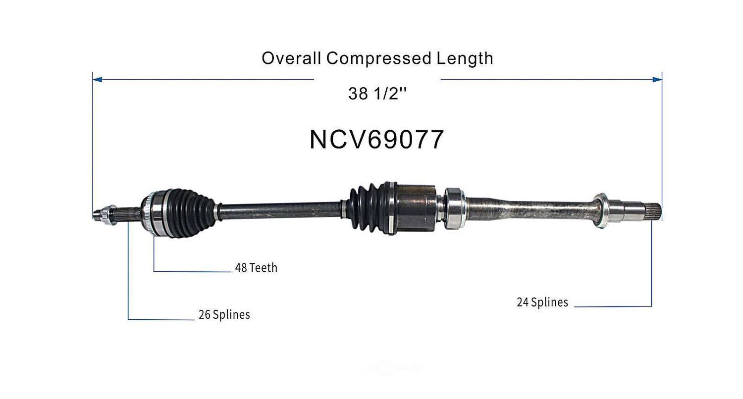 Right New CV Complete Assy   GSP North America   NCV69077