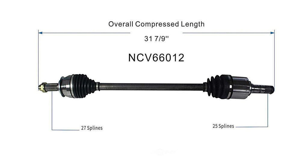 Axle Shaft Assy- CV Shaft   GSP North America   NCV66012