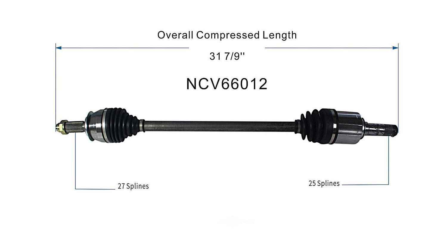Axle Shaft Assy- CV Shaft   GSP North America   NCV66012