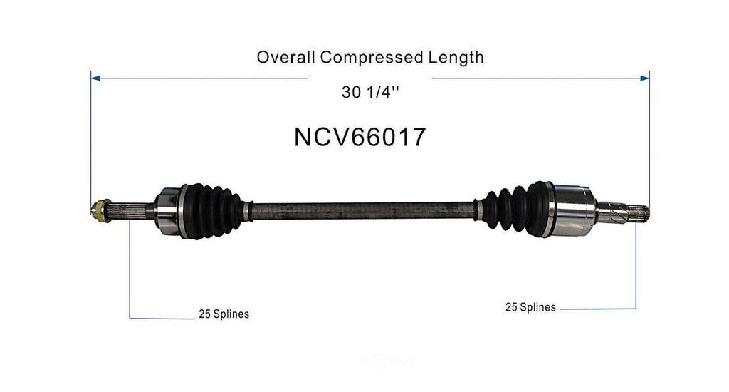 Axle Shaft Assy- CV Shaft   GSP North America   NCV66017