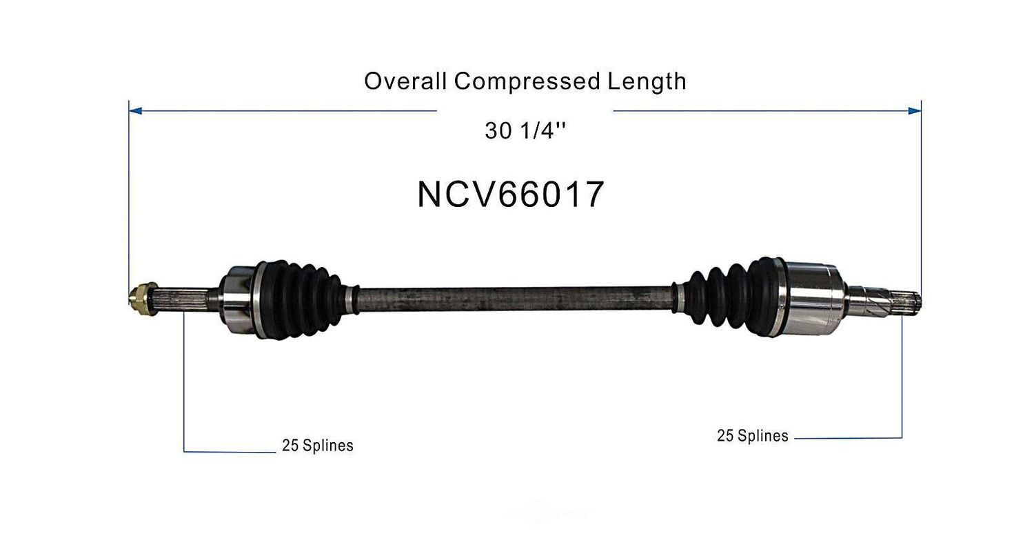 Axle Shaft Assy- CV Shaft   GSP North America   NCV66017