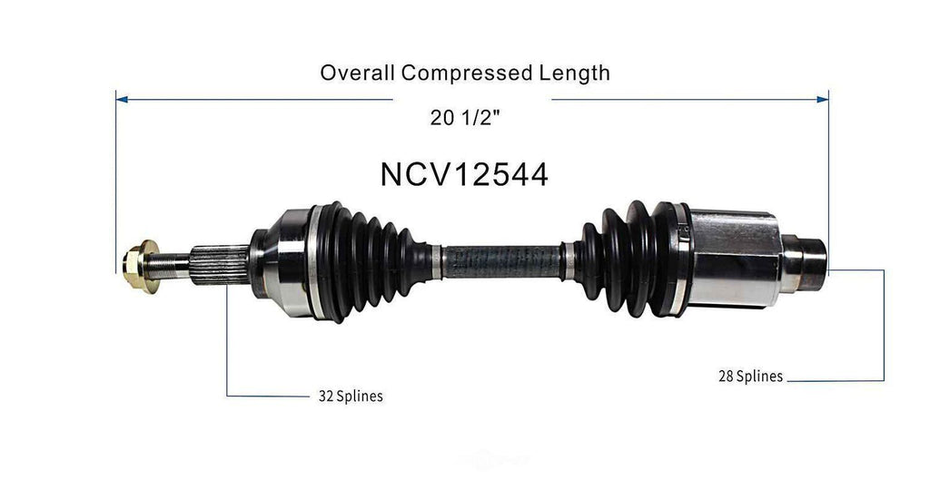 Right New CV Complete Assy   GSP North America   NCV12544