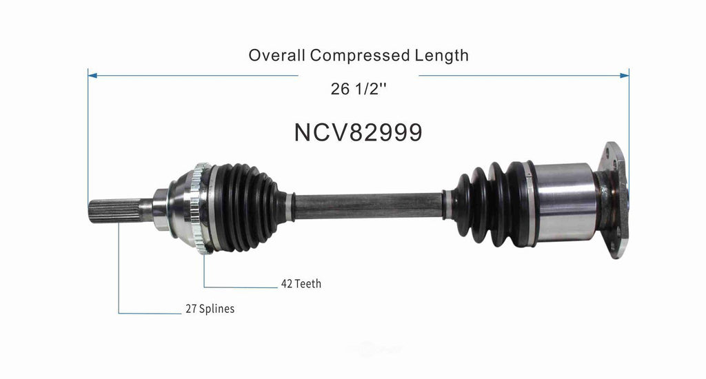 Axle Shaft Assy- CV Shaft   GSP North America   NCV82999