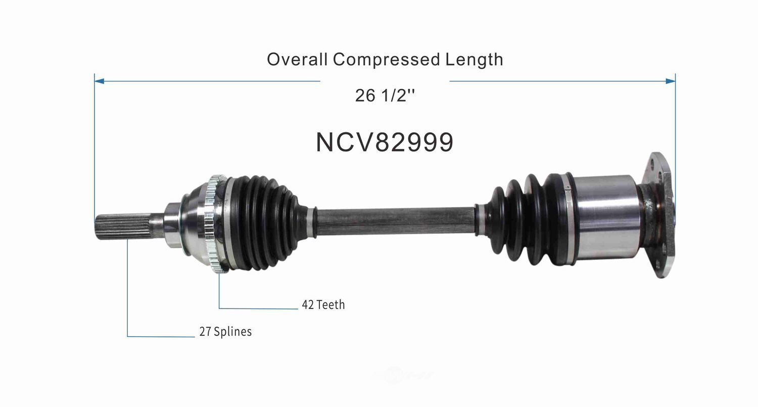Axle Shaft Assy- CV Shaft   GSP North America   NCV82999