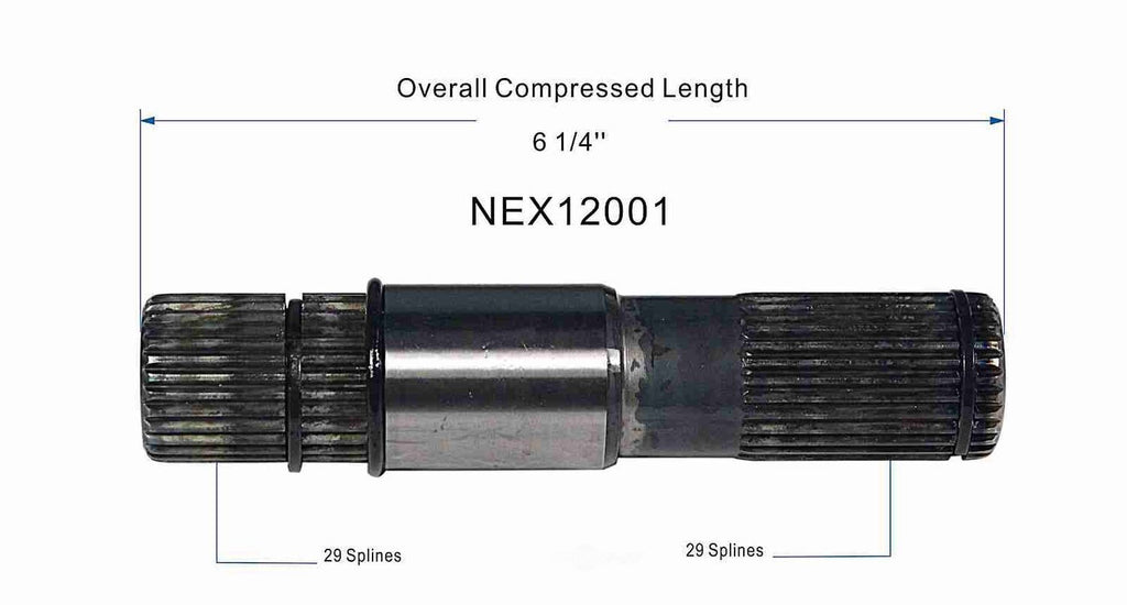 CV Intermediate Shaft   GSP North America   NEX12001