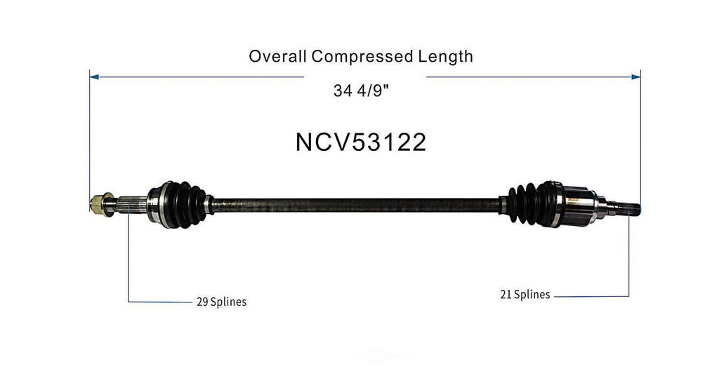 Axle Shaft Assy- CV Shaft   GSP North America   NCV53122