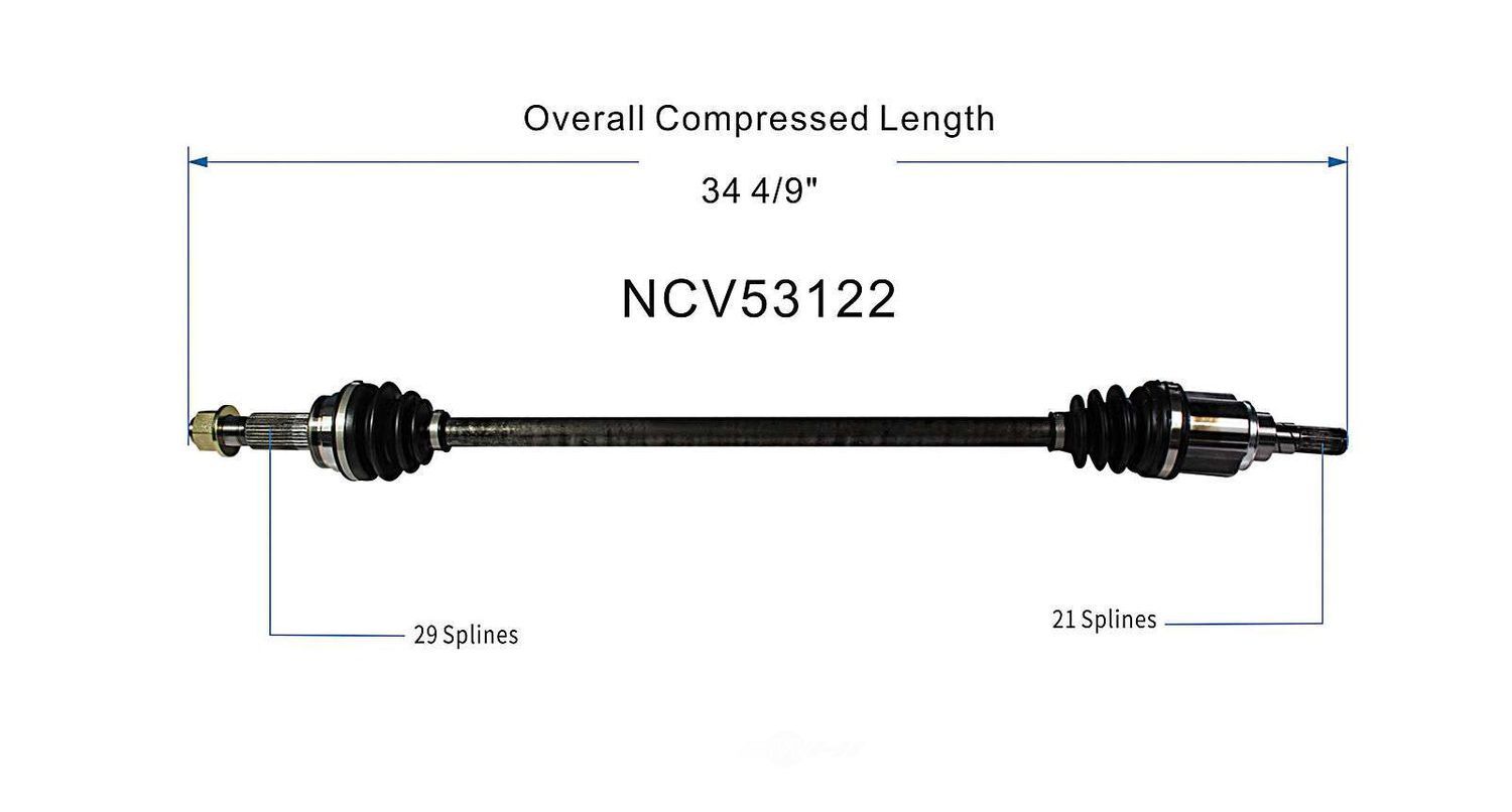 Axle Shaft Assy- CV Shaft   GSP North America   NCV53122