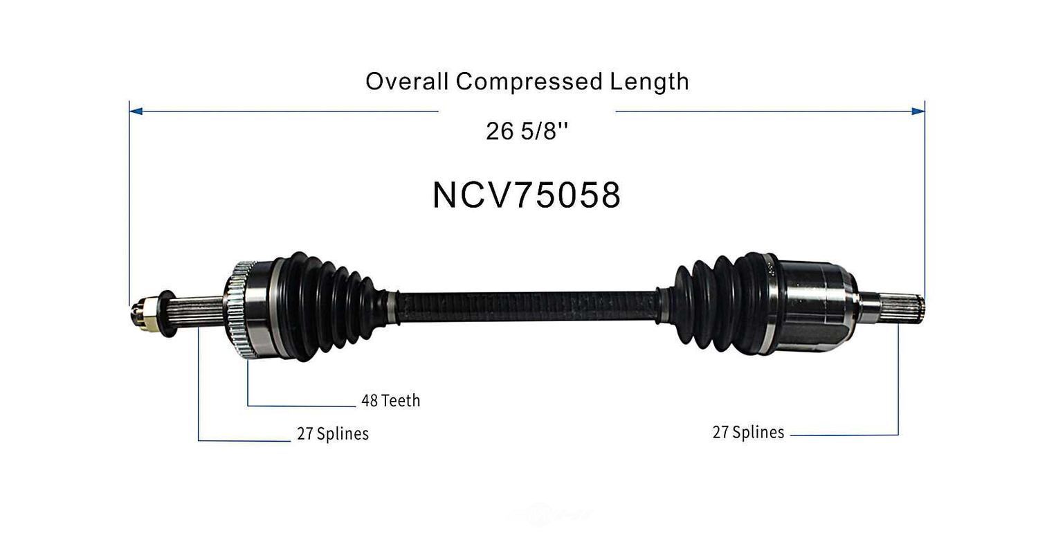 Left New CV Complete Assy   GSP North America   NCV75058