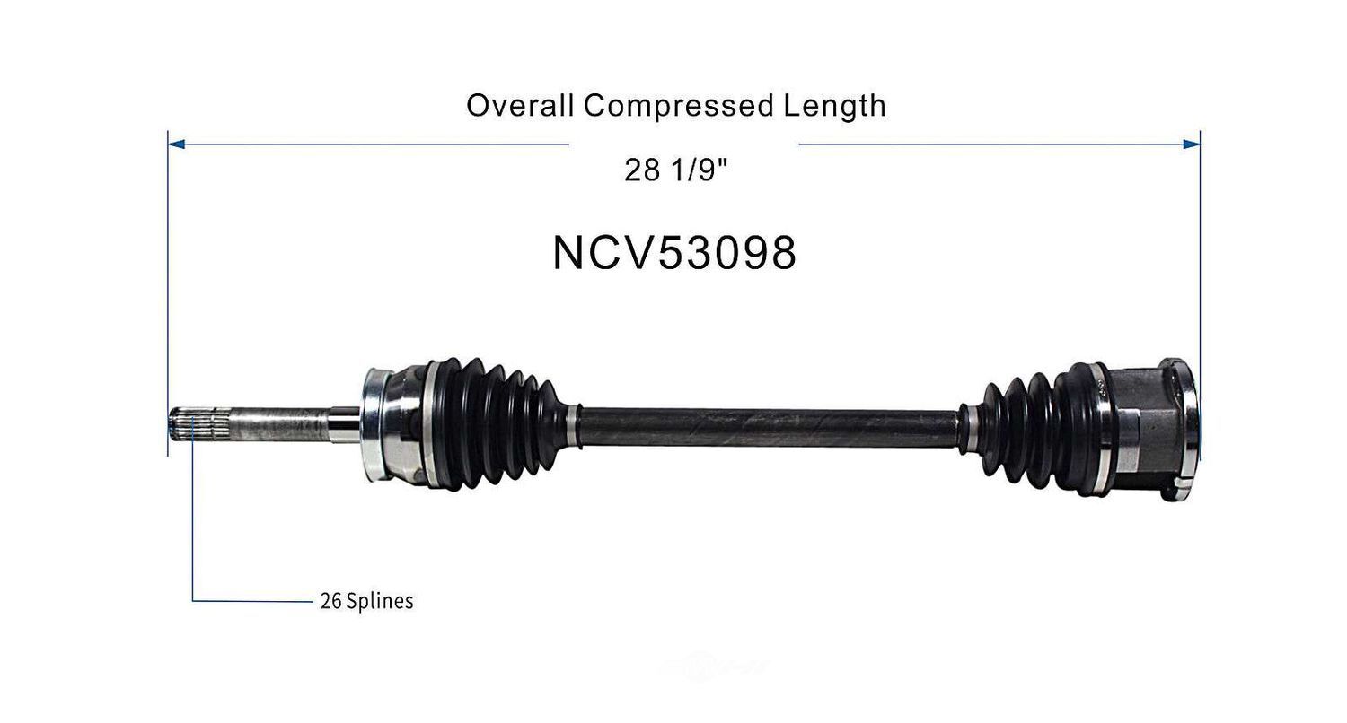 Right New CV Complete Assy   GSP North America   NCV53098