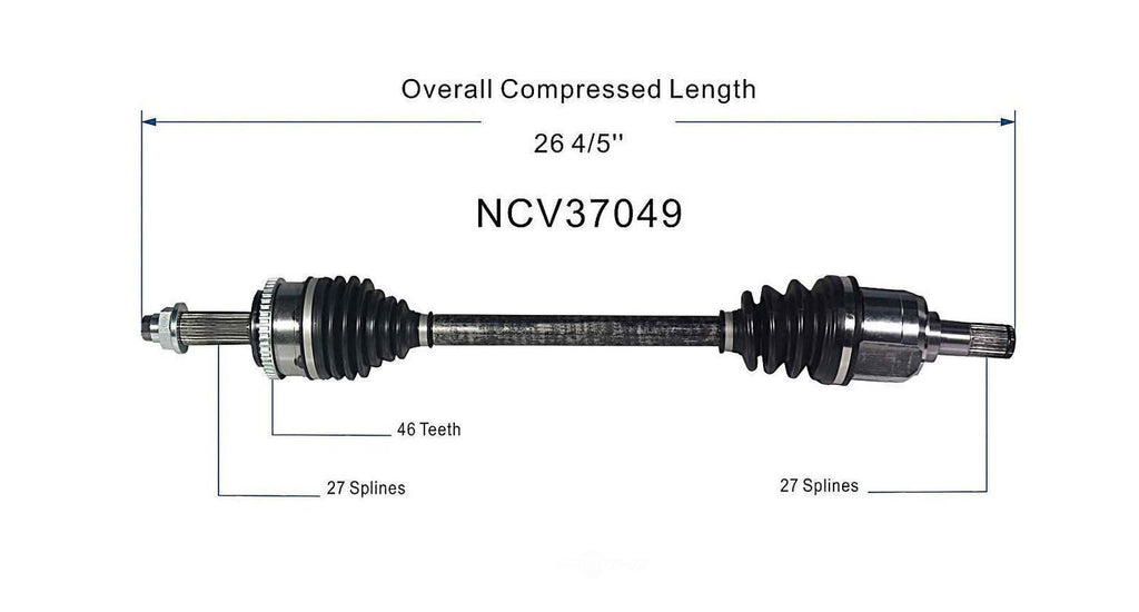 Left New CV Complete Assy   GSP North America   NCV37049