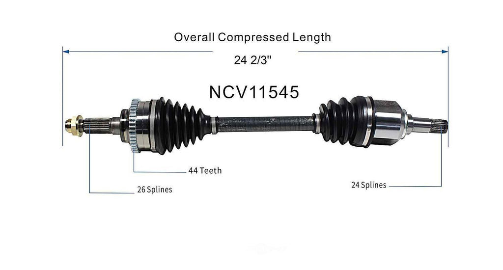 Left New CV Complete Assy   GSP North America   NCV11545