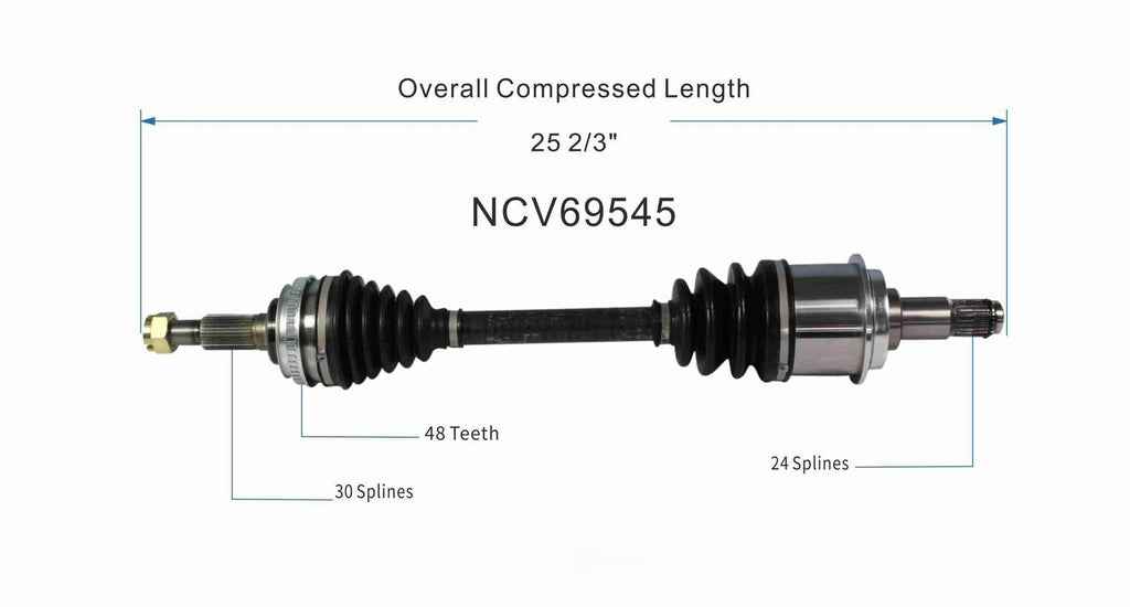 Left New CV Complete Assy   GSP North America   NCV69545