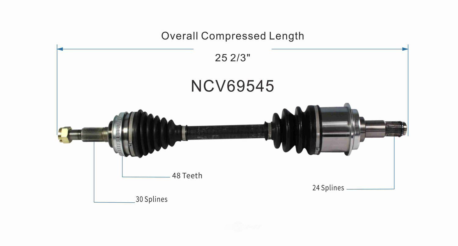Left New CV Complete Assy   GSP North America   NCV69545